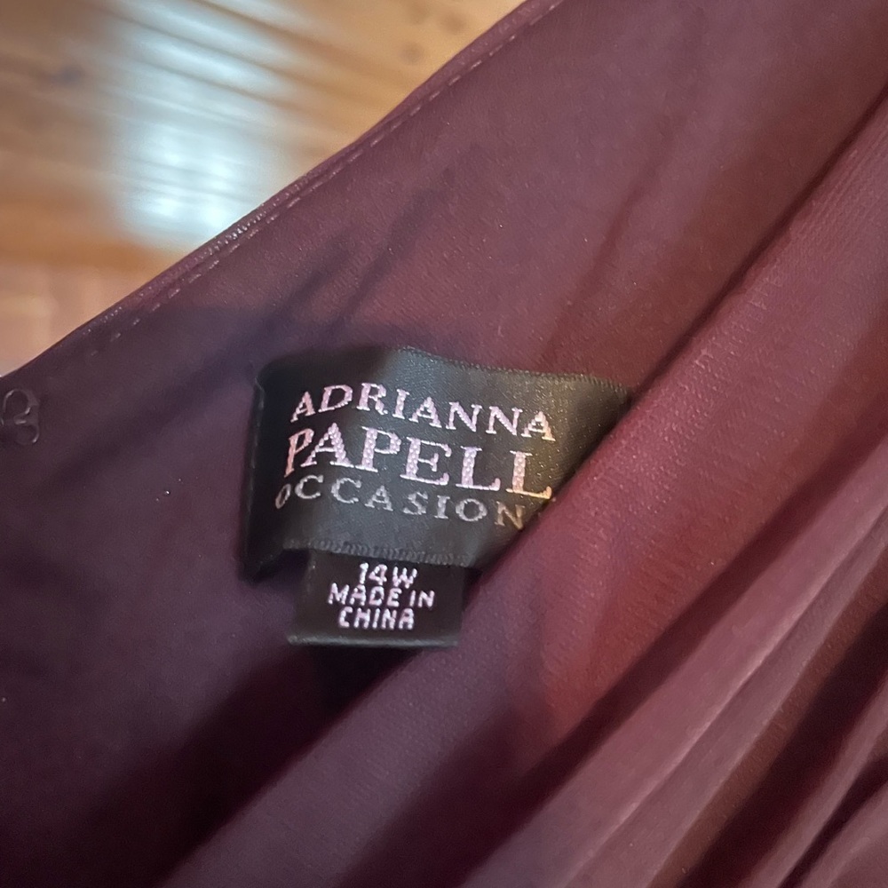 Plum color women’s dress. - Picture 3 of 3